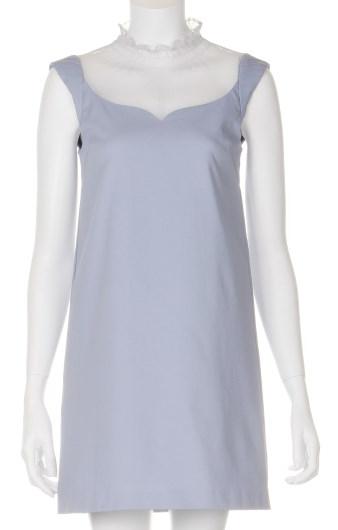 結婚式のお呼ばれにリリーブラウンLily BrownのドットチュールAラインワンピー!