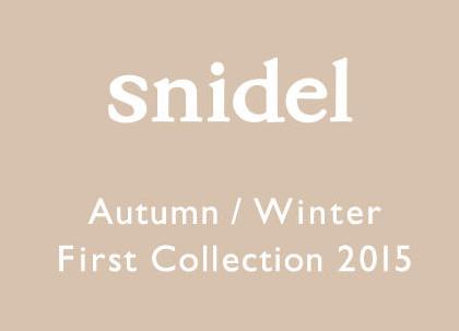 スナイデル snidel　オータム/ウインター　ファーストコレクション2015