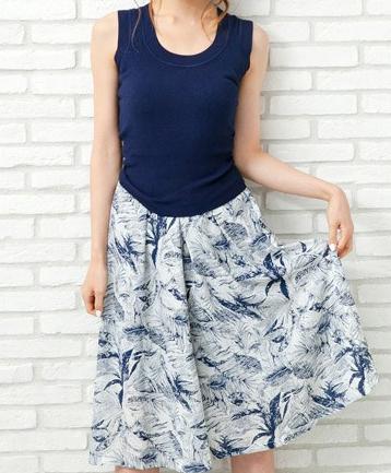 リゾートでおすすめのfifth (フィフス)のリゾート柄イージーガウチョパンツ