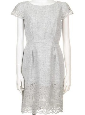 アプワイザーリッシェ / Apuweiser-richeのツイード裾レース刺繍ワンピースはアイテムランキングで上位!