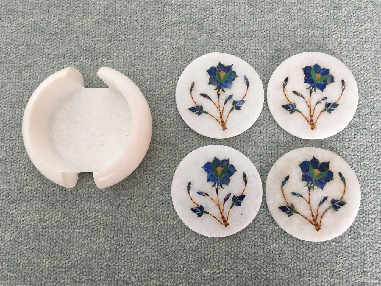 インド 大理石コースター