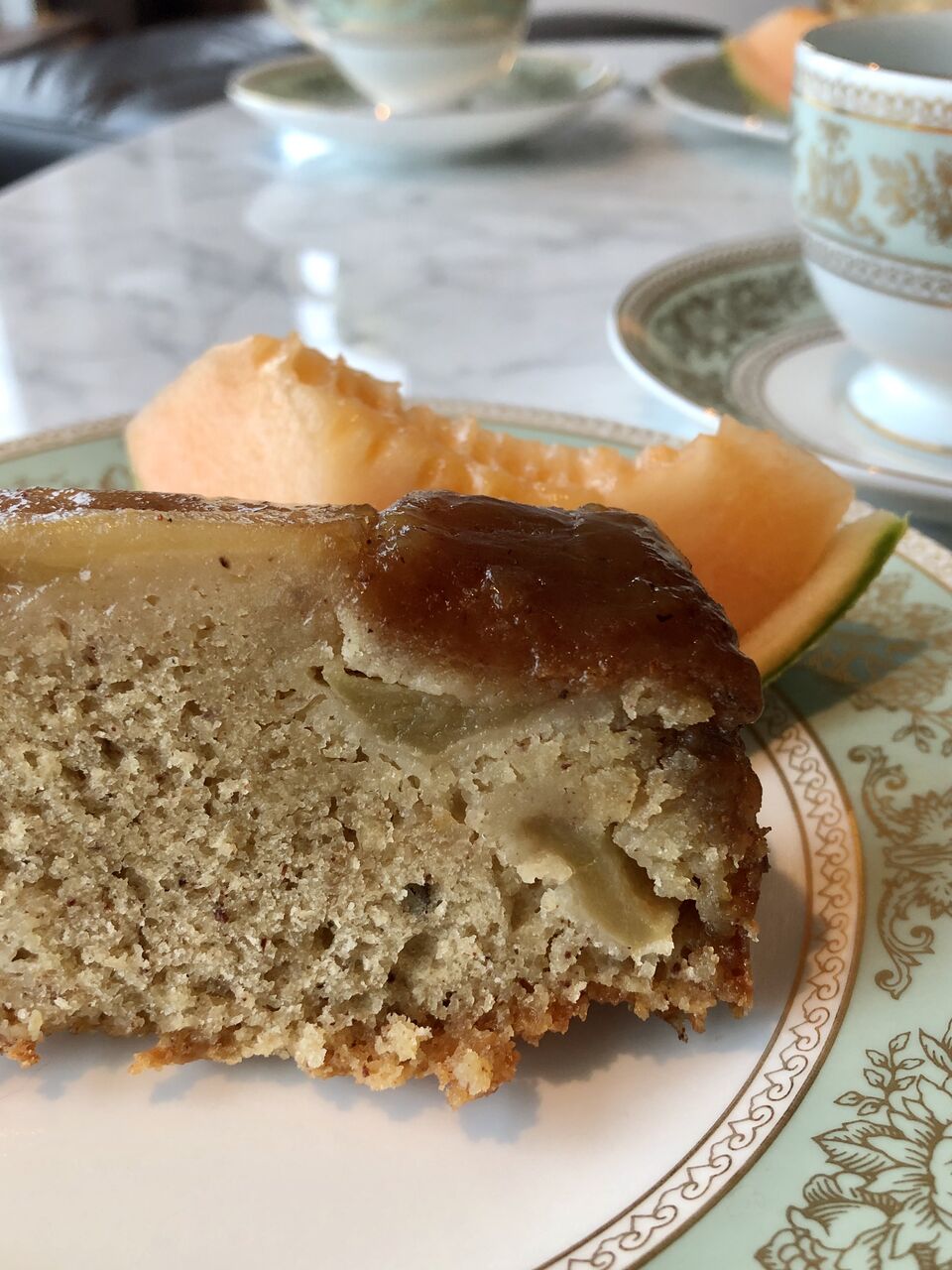 キャラメルアップルアップサイドダウンケーキのレシピ