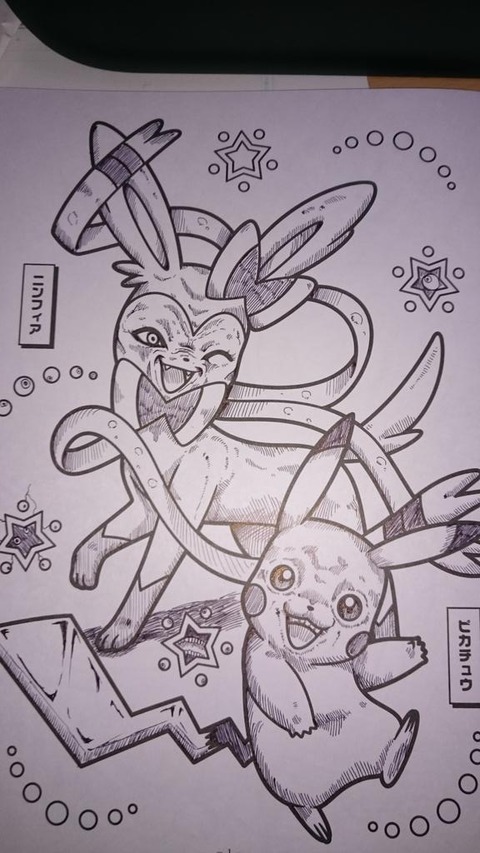 オクタキ トンペティ on twitter: "本気で塗り絵したときの https://t.co/pvxhwrlvqs" FBシェア速報 : 「ポケモンの塗り絵をしました」→仕上がりが完全に想像の斜め上行ったww
