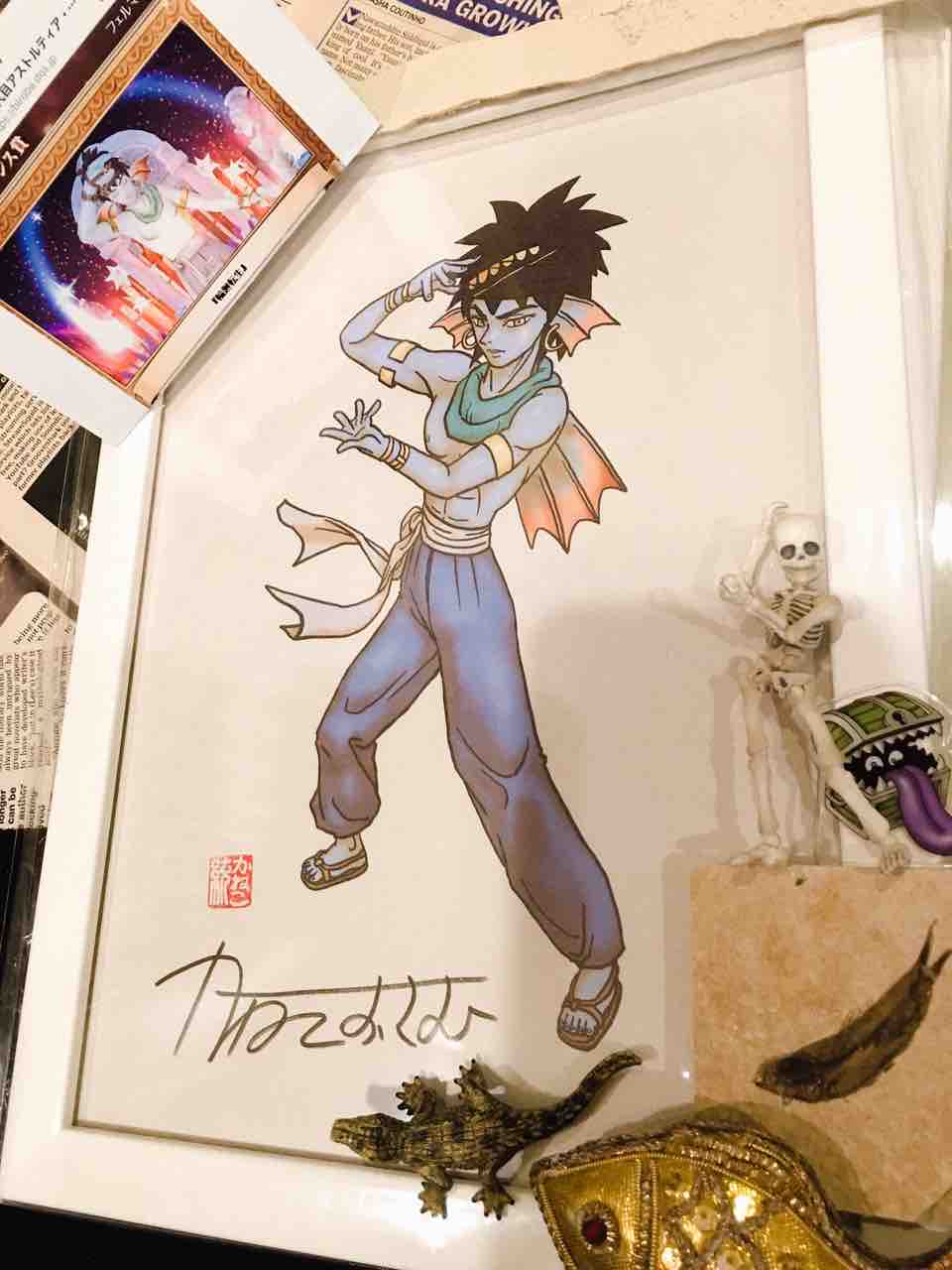 アスコン かねこ先生の絵をもらった自慢 フェルの今さらドラクエ日記