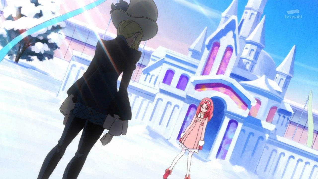 Go プリンセスプリキュア第46話 美しい さすらうシャットと雪の城 考察感想 彼と彼女が握ったもの