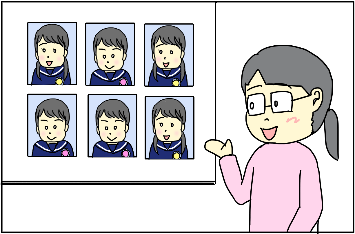 卒園アルバムの顔写真加工について てんご兄弟 イタズラ大好き４歳差育児日記