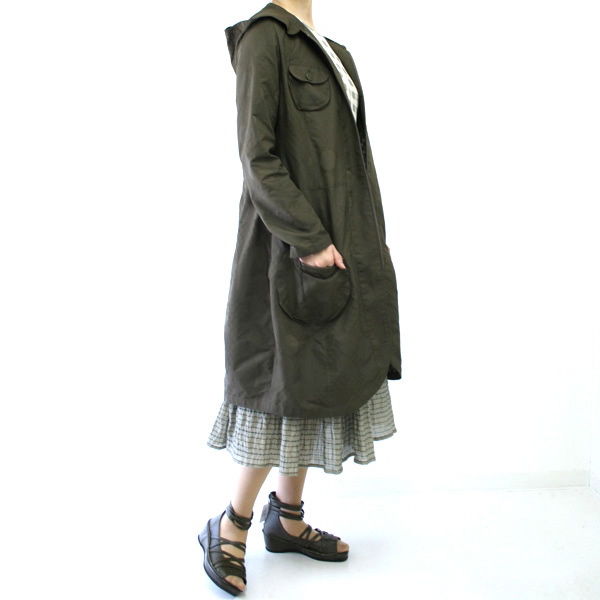 センソユニコ t.b カーキロングスプリングフードコート : セレクトショップ ファムのファッションコーディネート