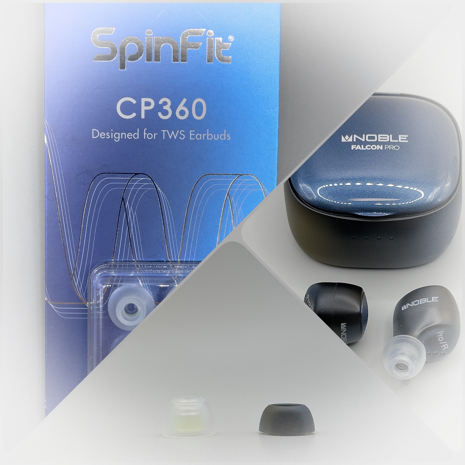 Nolbe Falcon Pro (18) + Spinfit CP360 / 耳にフィットしやすく
