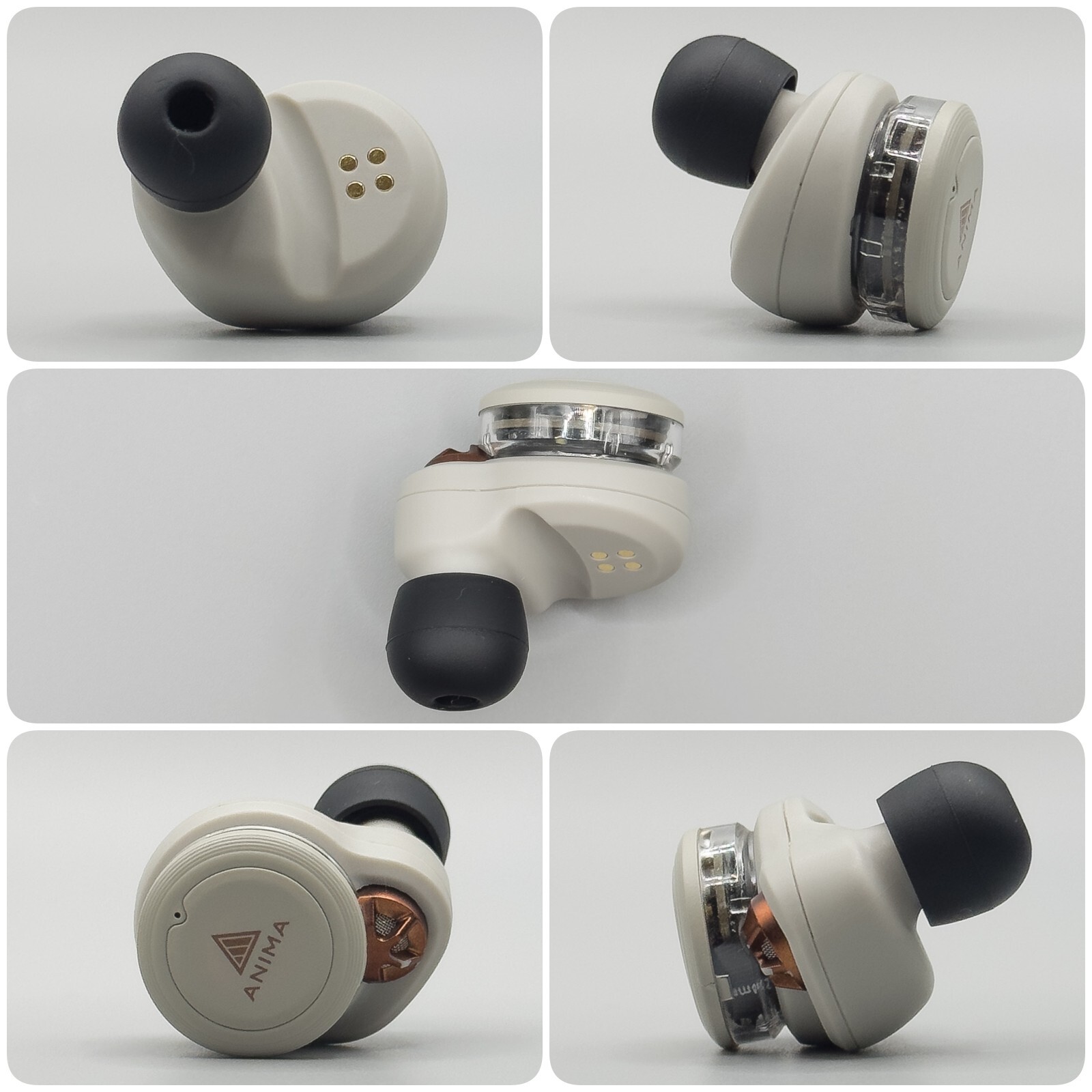 ANIMA アニマ ANW02 Gray ワイヤレスイヤホン ANIMAブランドより、新