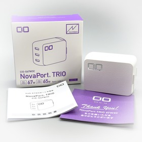 CIO NovaPort TRIO 65W / USB-C 3ポート備えた電力自動振分機能