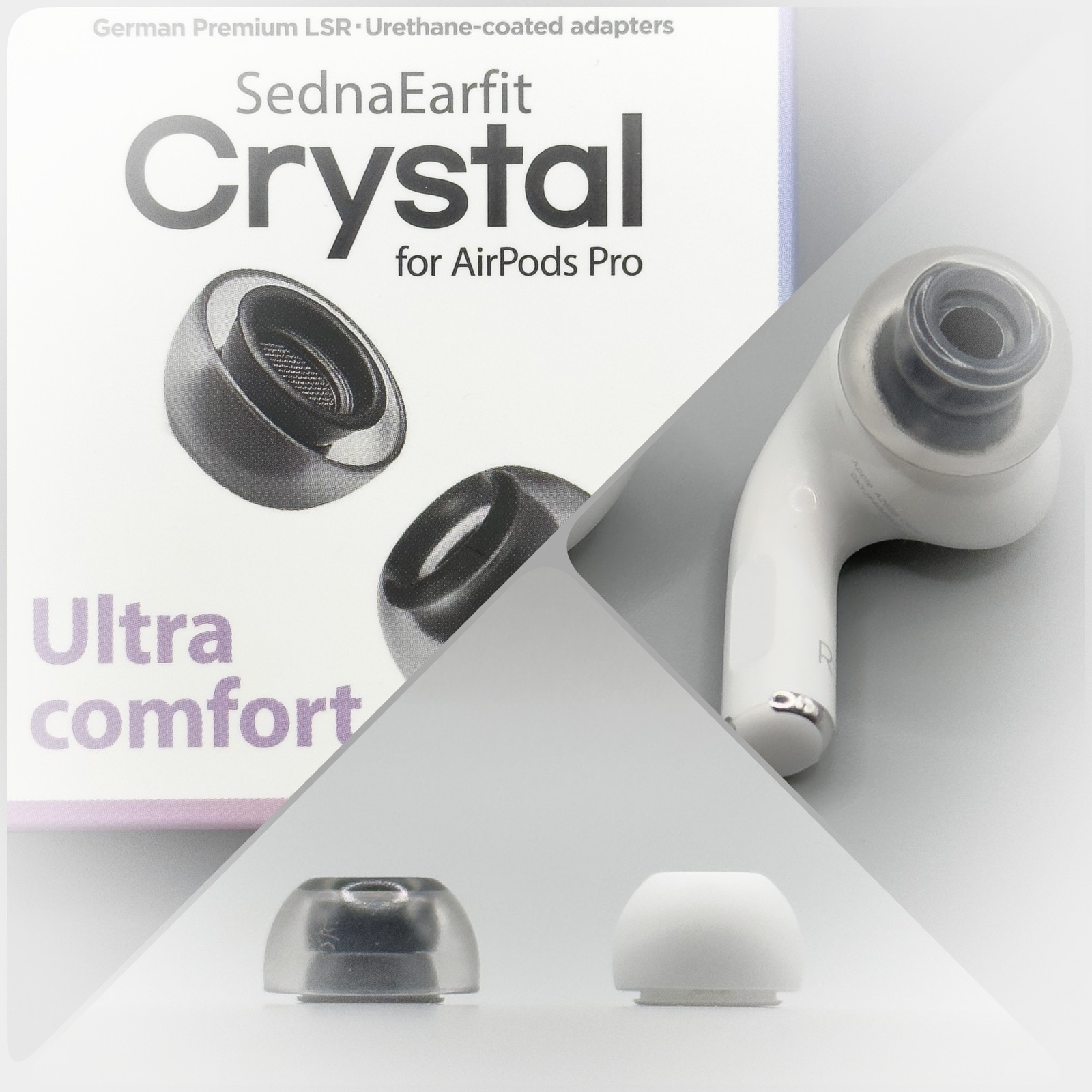 国産品 AZLA SednaEarfit Crystal for AirPods Pro Sサイズ2ペア