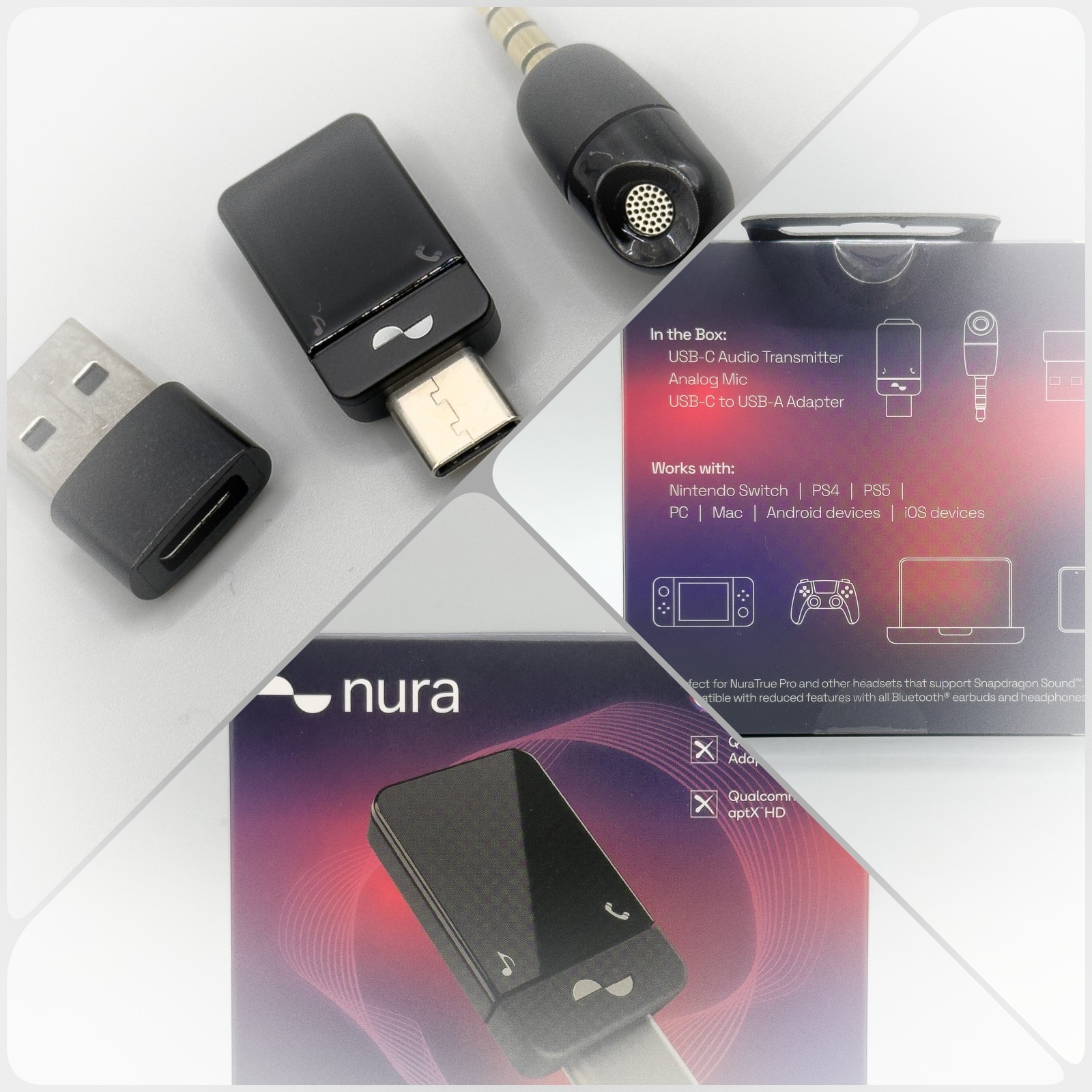 Nura Bluetooth5.3 Audio Transmitter / iPhoneでSnapdragon Soundが体験できる