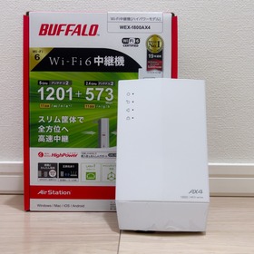 BUFFALO WEX-1800AX4 / マンションだけど中継機を置いてみた : 狐丸の