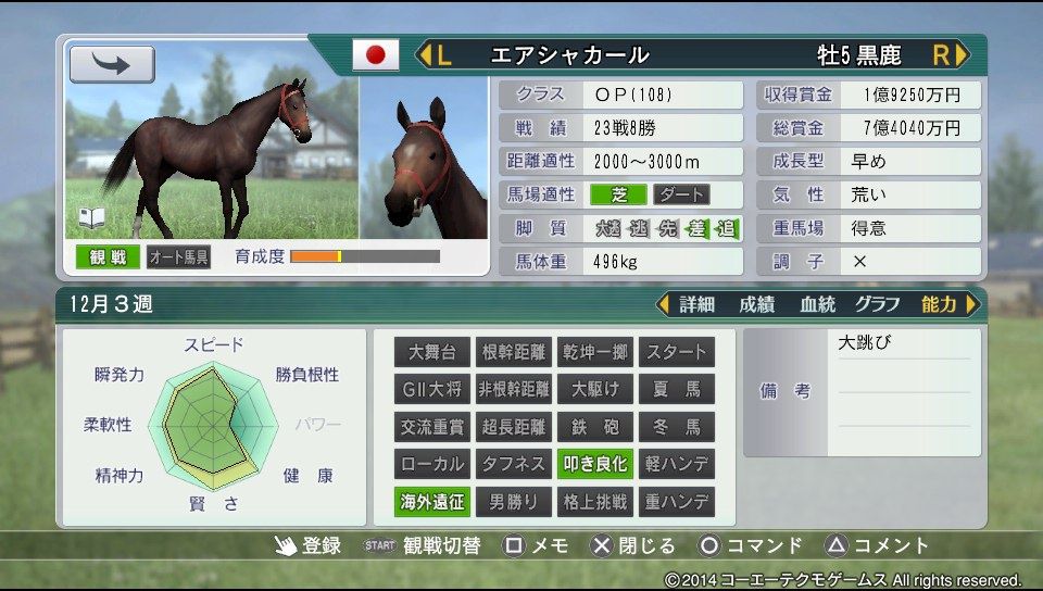 ウイニングポスト8攻略記 エアシャカール短評 フェンリル徒然草 ウイニングポスト8攻略記 エアシャカール短評 フェンリル徒然草