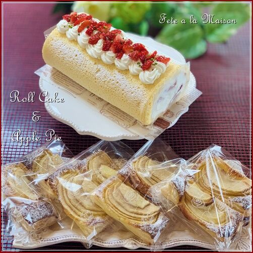 いちごのスフレロールケーキ 浜松 お菓子教室 紅茶教室 フェットアラメゾンのブログ いちごのスフレロールケーキ 浜松 お菓子教室 紅茶教室 フェットアラメゾンのブログ