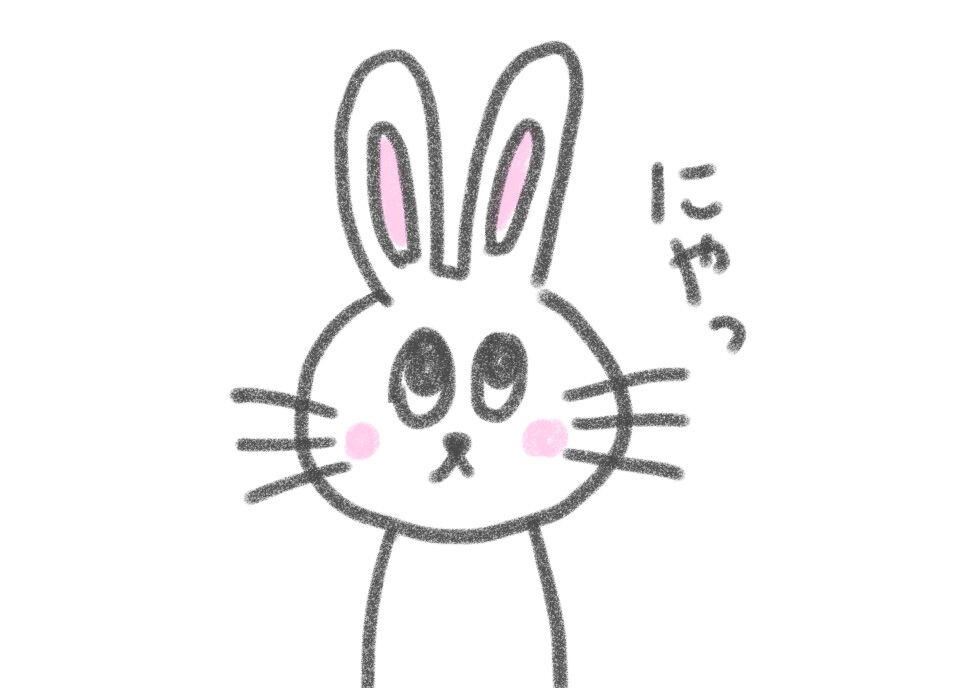 うさぎ顔 一日一猫 いちねこブログ