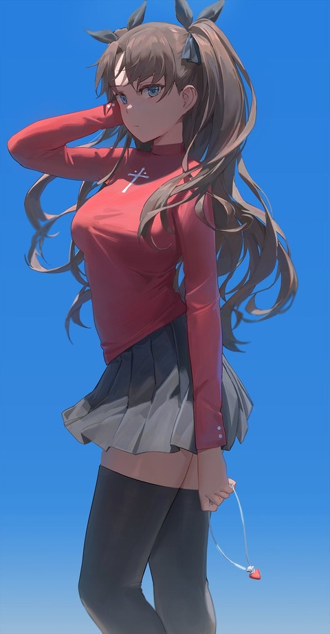 Fate Sn Free Styleさんの遠坂凛イラスト ニーソ最高です Fgoまとめ カルデア速報 Fate Sn Free Styleさんの遠坂凛イラスト ニーソ最高です Fgoまとめ カルデア速報