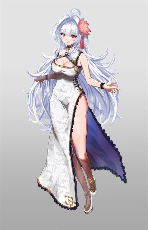 【FGO】チャイナドレスのマーリンお姉さん！！　白チャイナが似合いますね！！