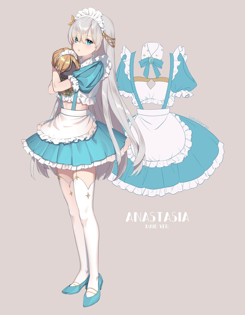 Fgo メイド衣装のアナスタシア 水色メイド服もいいですね Fgo メイド衣装のアナスタシア 水色メイド服もいいですね