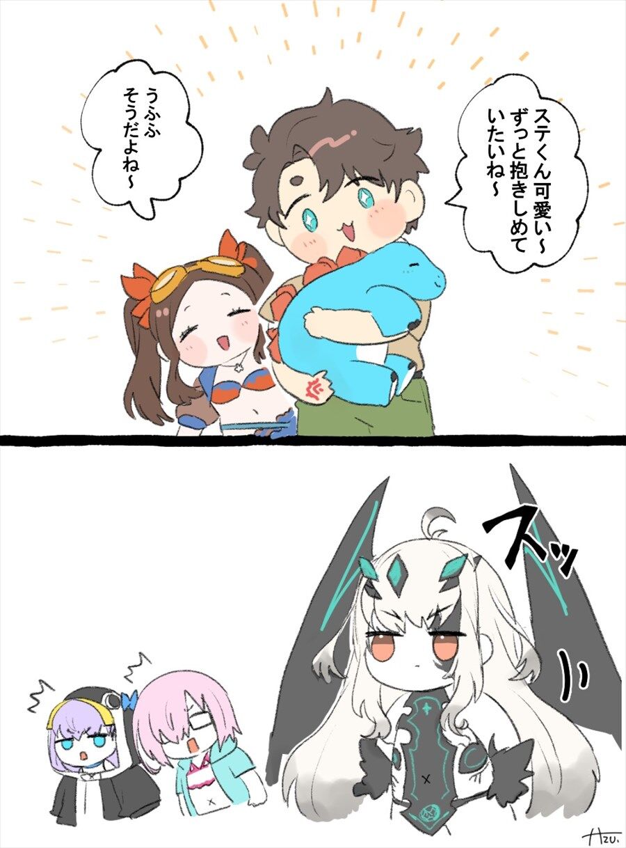 Fgo ステくんを可愛がるぐだ男を見たメリュジーヌ 普通の状態で行っても可愛がってくれると思うよｗ 2chゲームまとめアンテナ