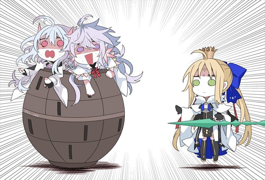 Fgo キャストリアと男女マーリン危機一髪 何発目で飛ぶかな