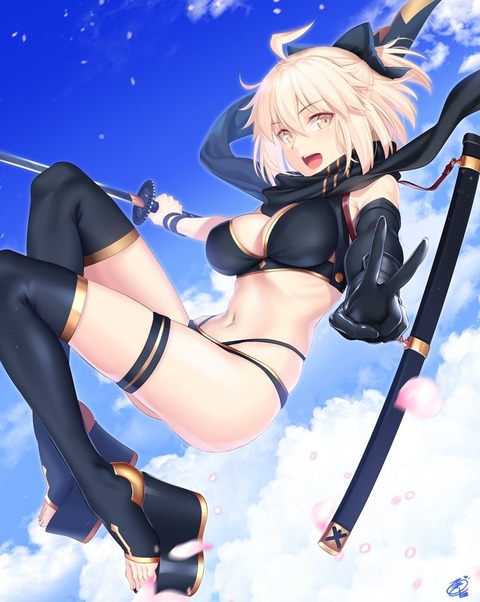 Fgo 水着沖田さんイラスト 黒ビキニも似合うよね Fgoまとめ カルデア速報 Fgo 水着沖田さんイラスト 黒ビキニも似合うよね Fgoまとめ カルデア速報