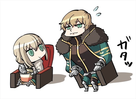 【FGO】椅子からお尻が抜けないリヨガウェイン！！ 体格がいいと大変そうだなのサムネイル