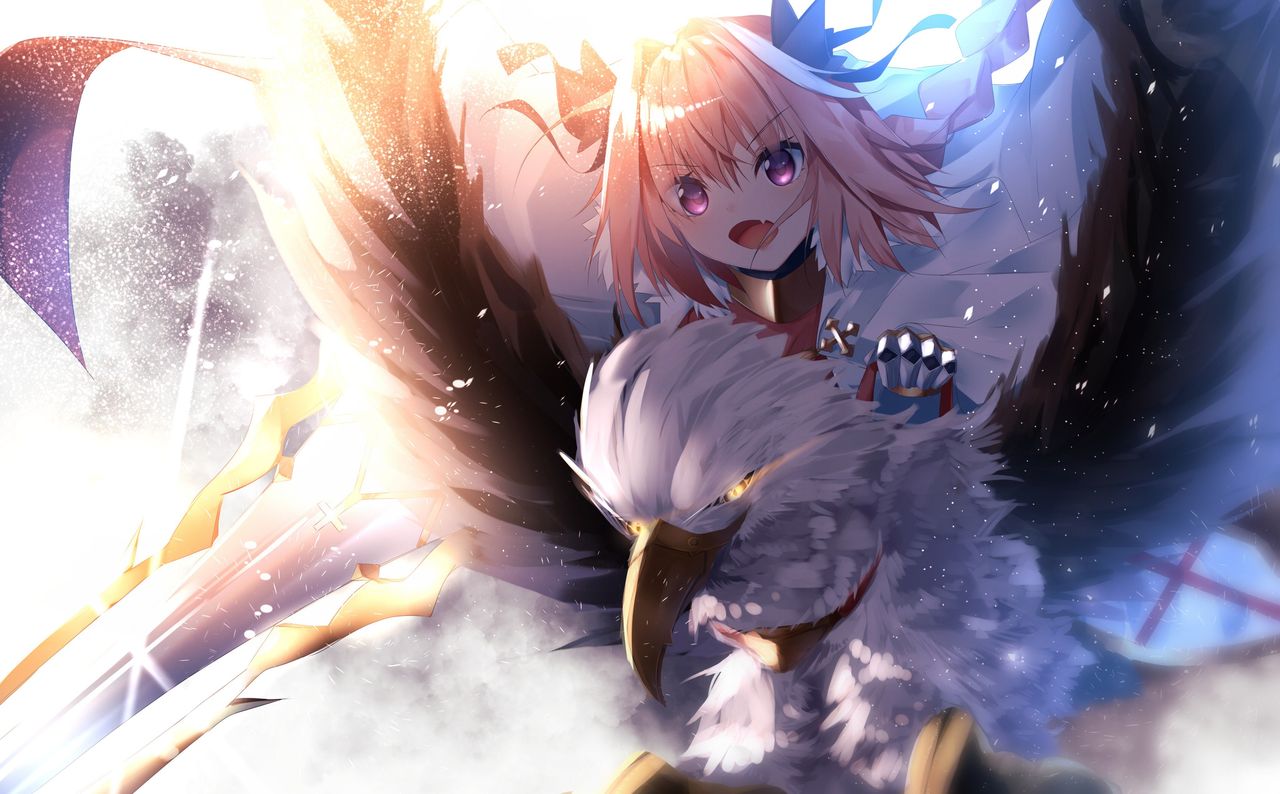 Fgo ヒポグリフに乗ったアストルフォきゅん 可愛い
