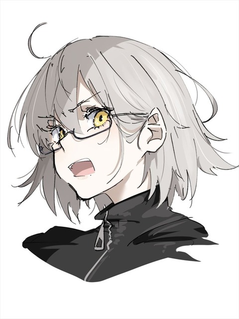 【FGO】眼鏡をかけた邪ンヌイラスト！！　眼鏡邪ンヌも好きです！！