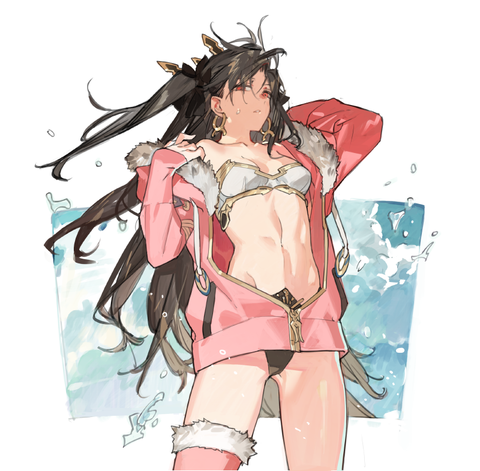 Fgo 水着パーカーのイシュタルイラスト 腹筋あるの好きすぎる Fgoまとめ カルデア速報 Fgo 水着パーカーのイシュタルイラスト 腹筋あるの好きすぎる Fgoまとめ カルデア速報