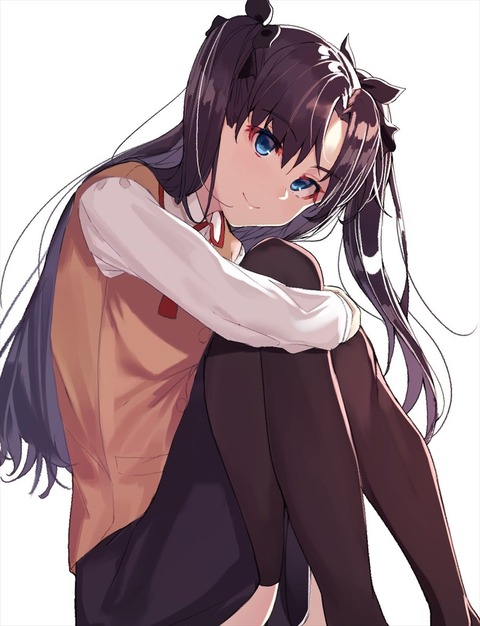 Fgo 穂群原学園制服の凛イラスト 制服凛もいいね Fgoまとめ カルデア速報