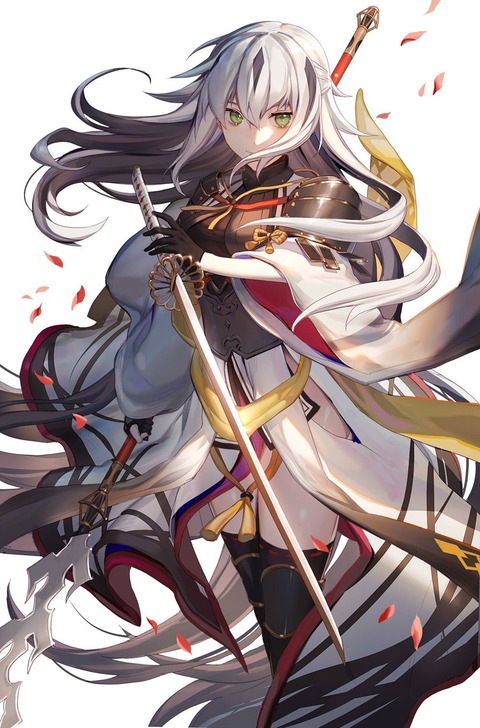 Fgo 両手に武器を構える景虎ちゃんイラスト カッコ良すぎなんだよなぁ Fgoまとめ カルデア速報