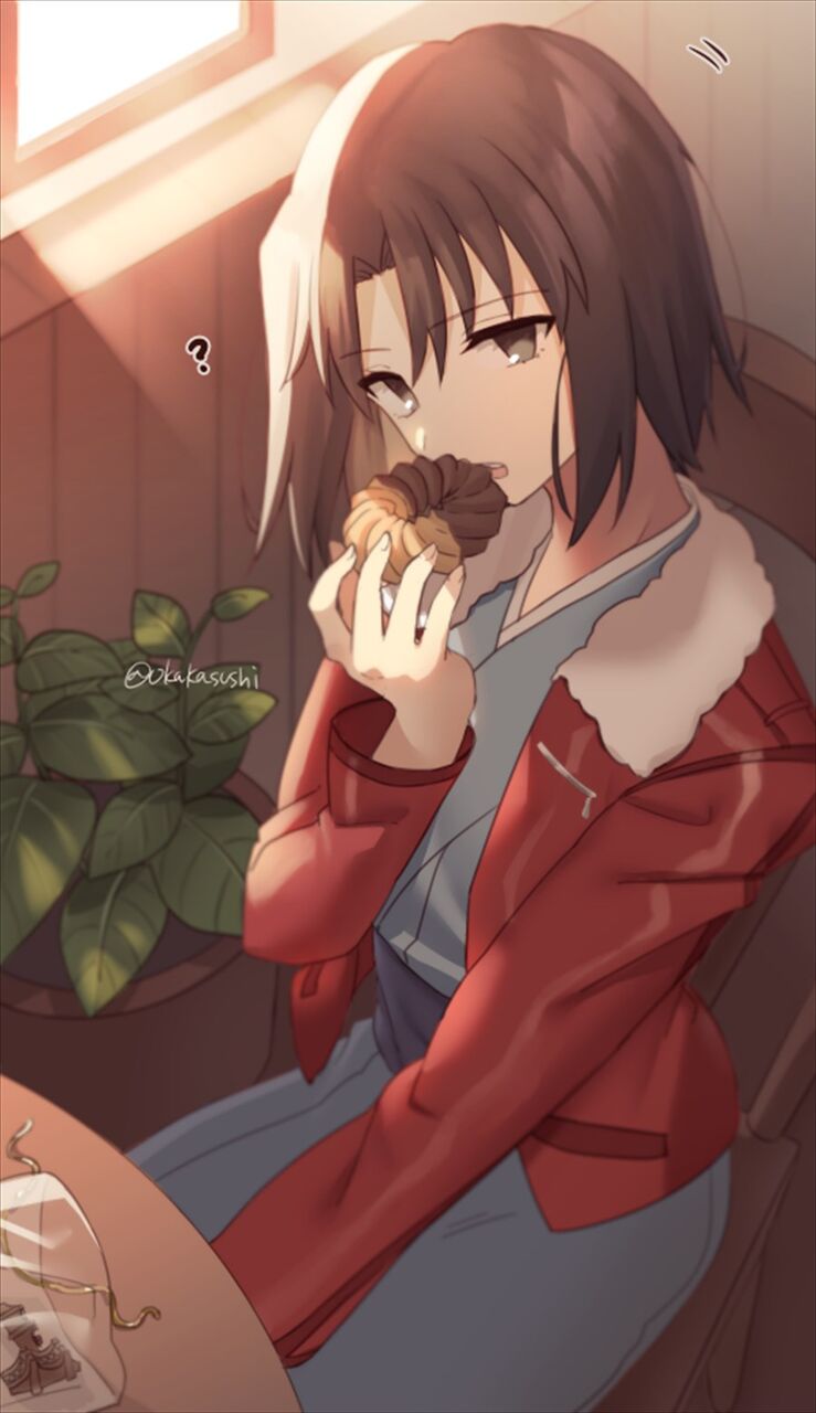 Fgo おかかさんのドーナツ食べる式さんイラスト 疑問顔 かわいすぎか ゲームまとめのまとめ速報 Fgo おかかさんのドーナツ食べる式さんイラスト 疑問顔 かわいすぎか ゲームまとめのまとめ速報