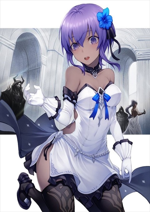 Fgo Kyoさんの白ドレスの静謐ちゃんイラスト 褐色肌に白ドレスいいね Fgoまとめ カルデア速報 Fgo Kyoさんの白ドレスの静謐ちゃんイラスト 褐色肌に白ドレスいいね Fgoまとめ カルデア速報
