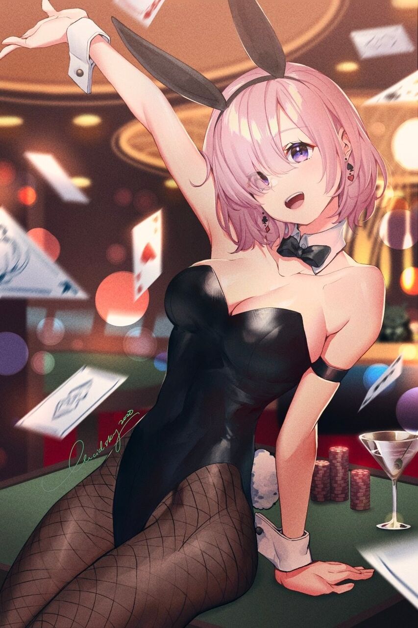 Fgo Lucidskyさんのバニーガールなマシュイラスト 最高だよ 後輩