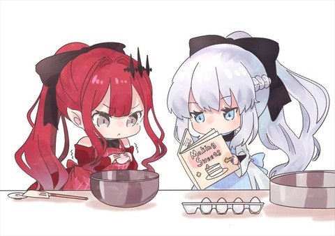【FGO】一緒にお菓子作りをするトリ子&モルガン様!! 尊い光景です////////