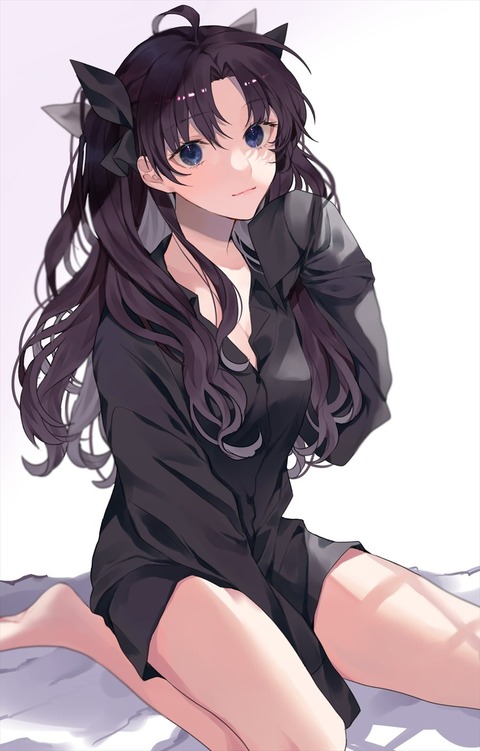 Fgo アーチャーの黒シャツを着た凛イラスト ぶかぶかtシャツ凛いいぞぉ Fgoまとめ カルデア速報 Fgo アーチャーの黒シャツを着た凛イラスト ぶかぶかtシャツ凛いいぞぉ Fgoまとめ カルデア速報