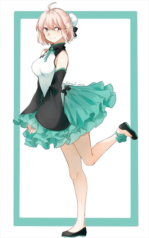 Fgo Tamiさんのアイドル衣装の沖田さんイラスト アイドル沖田さん可愛すぎる Fgoまとめ カルデア速報