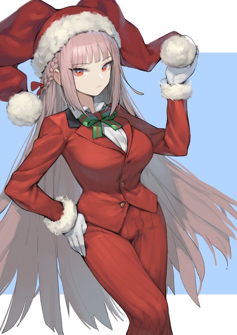 Fgo ナイチンゲールサンタさんイラスト 帽子のフワフワ持ってるのすこ Fgoまとめ カルデア速報