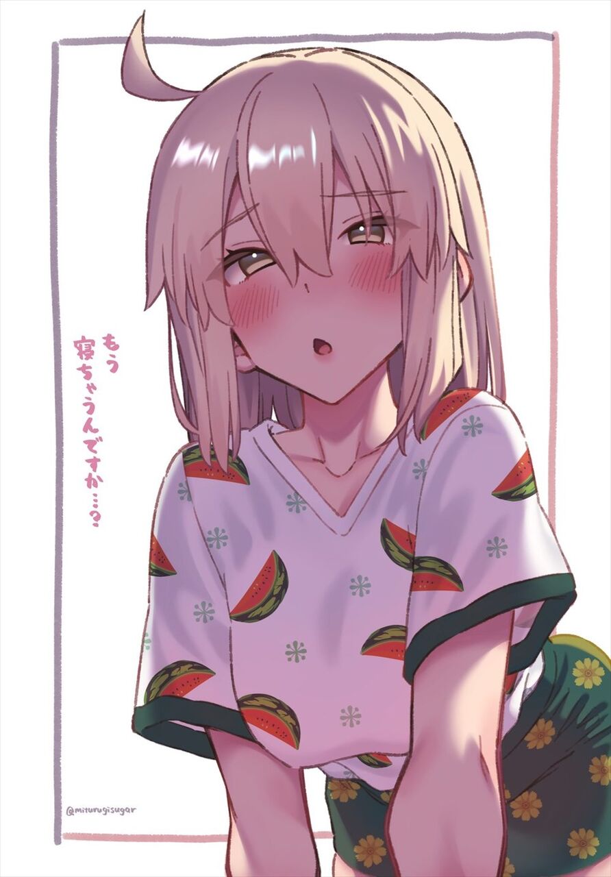Fgo パジャマ姿た沖田さんイラスト スイカパジャマ可愛いなw Fgo パジャマ姿た沖田さんイラスト スイカパジャマ可愛いなw