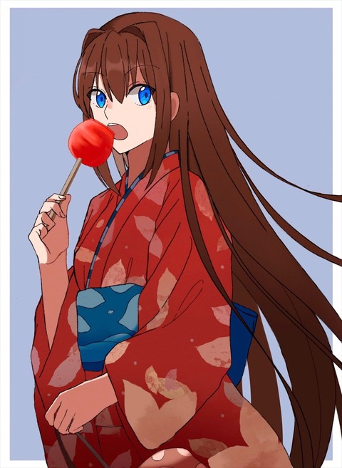 まほよ りんご飴を食べる青子イラスト 赤い浴衣も似合ってます Fgoまとめ カルデア速報 まほよ りんご飴を食べる青子イラスト 赤い浴衣も似合ってます Fgoまとめ カルデア速報