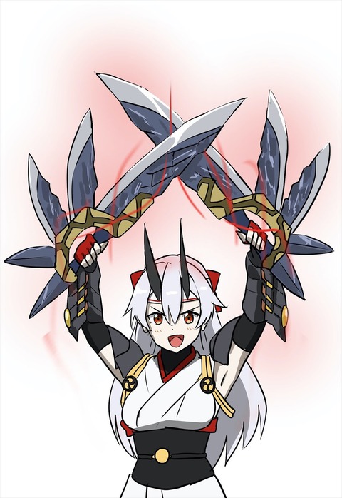 Fgo モンハンライズのナルガ双剣を構える巴さん ノリノリだなｗ Fgoまとめ カルデア速報