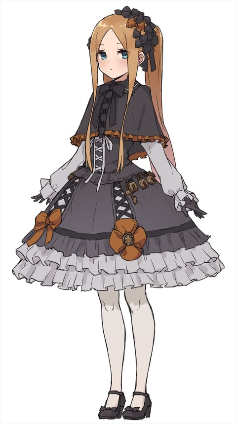 Fgo こぱかさんのレースの付いた黒ドレス衣装のアビーちゃんイラスト ロリータファッション似合いすぎる Fgoまとめ カルデア速報