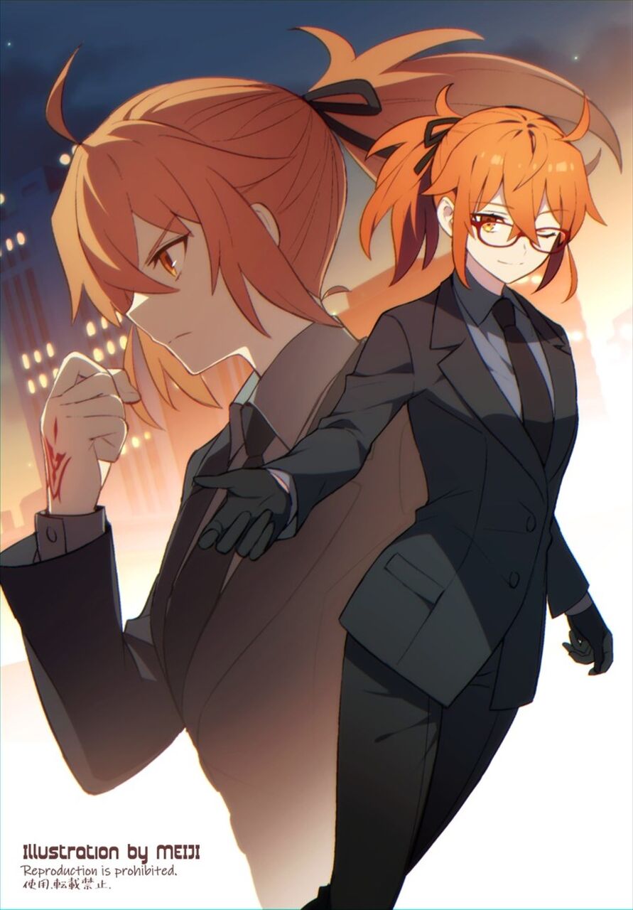 Fgo メイジさんのスーツぐだ子イラスト スーツ 眼鏡いいね