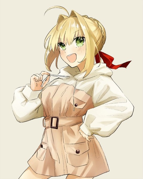 Fgo Enさんの私服のネロちゃまイラスト 私服ネロちゃま可愛いです Fgoまとめ カルデア速報