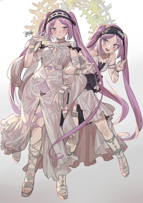Fgo エウリュアレ様 ステンノ様イラスト あぁ W女神いいぞぉ Fgoまとめ カルデア速報