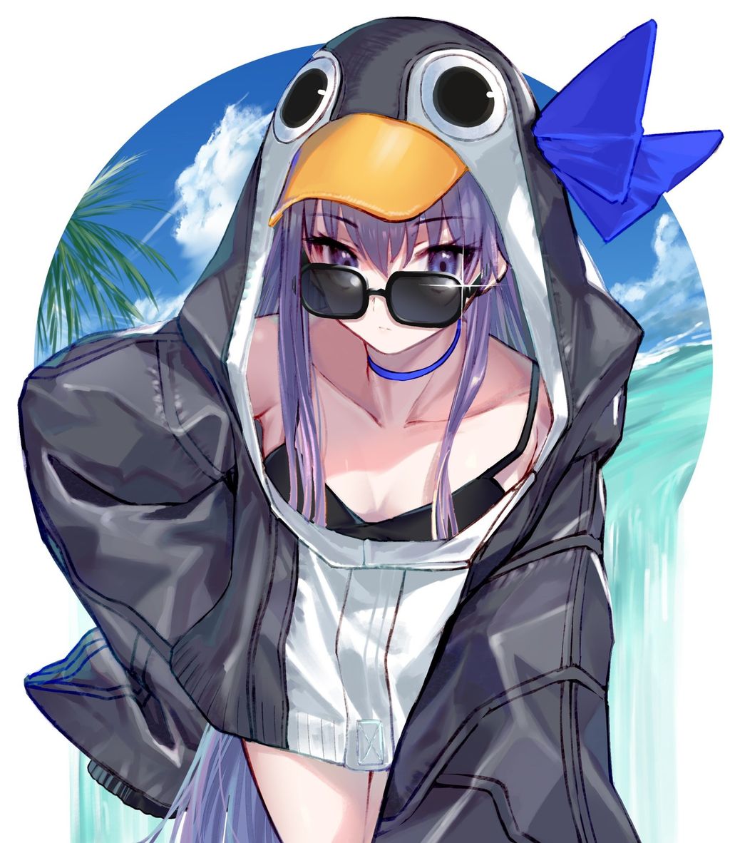 Fgo リヴァイアサンパーカーを着たメルトさん サングラスすこ