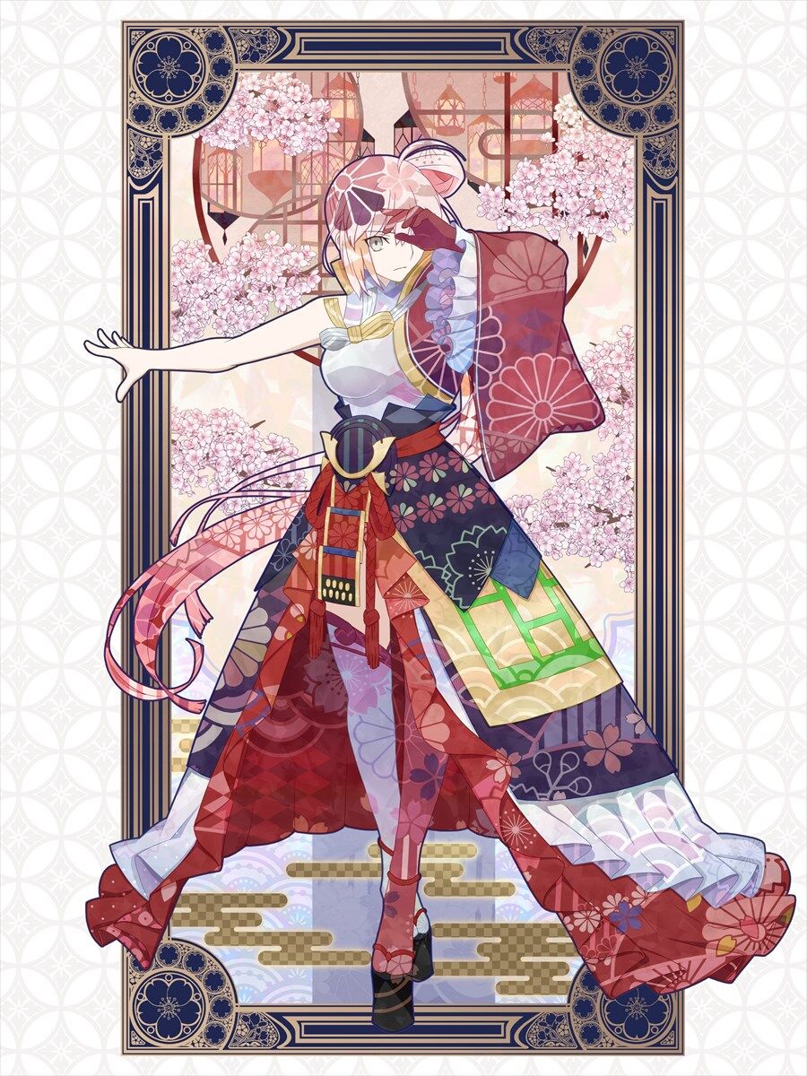 Fgo サイケデリック衣装な沖田さんイラスト 和風テイストの衣装がよく似合いますね