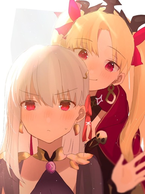 【FGO】エレシュキガルさんにリボンを結んでもらえて何だかんだ嬉しそうなカーマさん！　依り代姉妹最高！