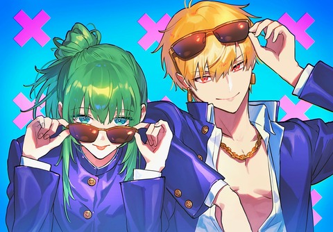 【FGO】学ランのエルキドゥ＆ギルガメッシュ！！ 地元(ウルク)じゃ負け知らず！のサムネイル